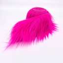 Ice Fabrics Craft Faux Fur Fabric Pre Cut Rolls - 4"x60" Fur Ribbon Mohair Fabric Strips - Super Soft and Fuzzy - Perfect for Crafts, Costumes & Decoration - Fuchsia - 4x60