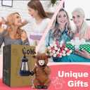 Highland Cow Statue with Solar Lantern - Resin Solar Garden Statues Outdoor Yard Patio Garden Decor - Unique Gifts for Women,Mom Men (Copper)