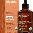 Cliganic Organic Sweet Orange Essential Oil, 4oz - 100% Pure Natural for Aromatherapy Diffuser | Non-GMO Verified