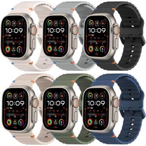 Sport Band for Apple Watch Ultra/3/2 Bands 49mm 46mm 45mm 44mm 42mm 41mm 40mm 38mm iWatch Wristband for Men Women,Waterproof Silicone Strap for Apple Watch Series 11 10 9 8 7 6 5 4 3 SE 3/2nd 41 45 mm (13-Starlight/Grey/Black/Milk Tea/Navy/Army Green) Sport Band for Apple Watch Ultra/3/2 Bands 49mm 46mm 45mm 44mm 42mm 41mm 40mm 38mm iWatch Wristband for Men Women,Waterproof Silicone Strap for Apple Watch Series 11 10 9 8 7 6 5 4 3 SE 3/2nd 41 45 mm (13-Starlight/Grey/Black/Milk Tea/Navy/Army Green)