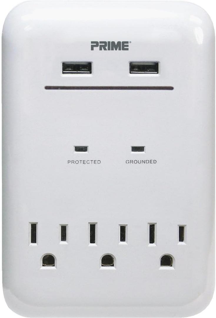 PBUSB343S Prime Wire & Cable 3-Outlet USB Charger