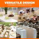 Burlap Table Runners- {12inx10yards}- Burlap Cloth Roll Used for Dining Runners, Crafts, Dresser Cover & Sackcloth - Natural Jute Runner Suitable for Event Decor, Thanksgiving Table & Weddings