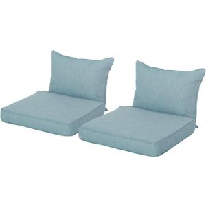 Bernadette Club Chair Cushions (Set of 2), 23.50" D x 27.00" W x 4.00" H