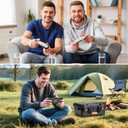 FPVtosky Hard Carrying Case for Nintendo Switch 2, Hard Shell Travel Protective Case for Switch 2 grip, 2 Pro Controllers, 22 Game Cards and Other Switch 2 accessories (Colour)