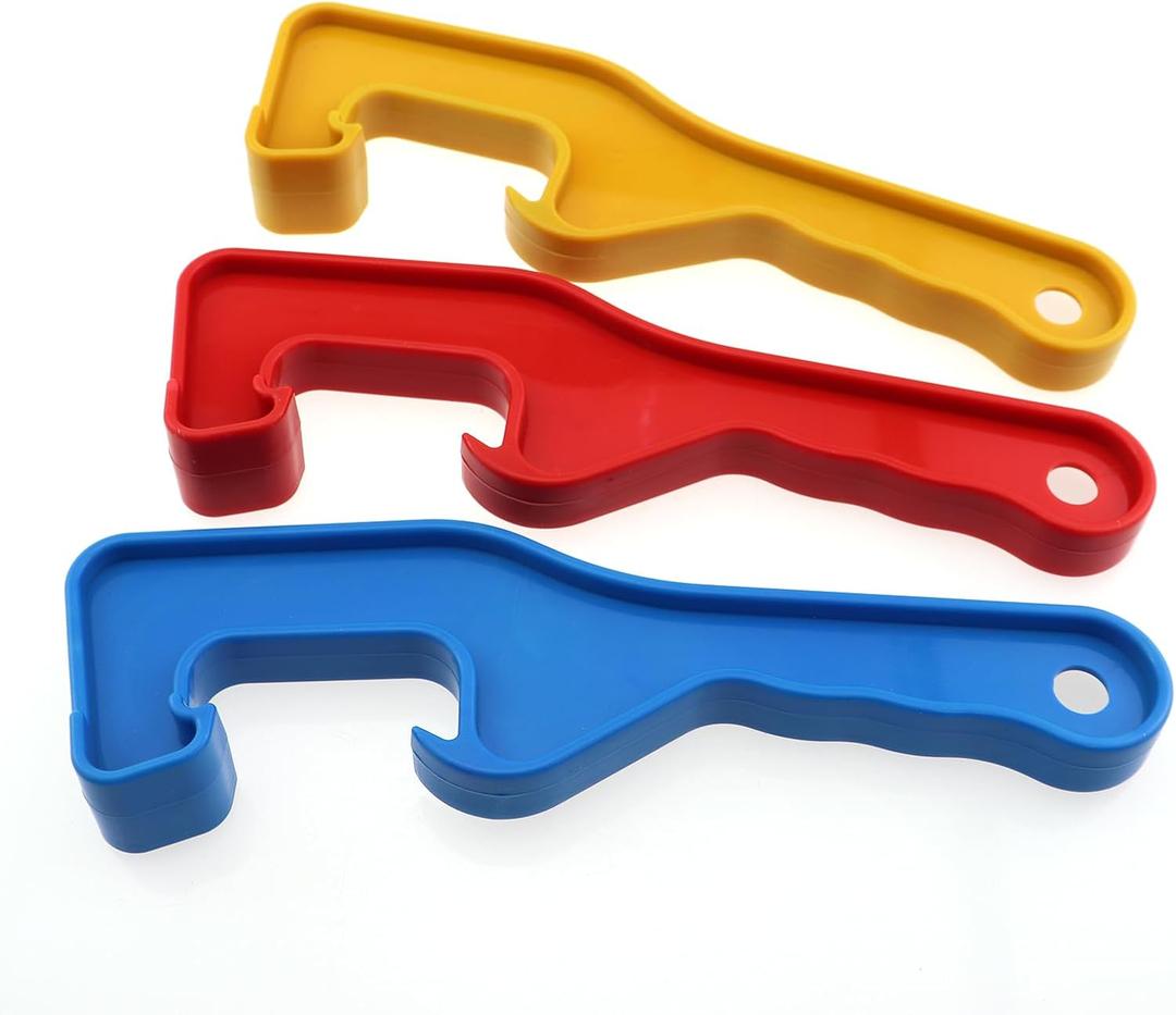 3PCS 20x6x1.7cm Plastic Bucket Lid Opener Spanner Tool