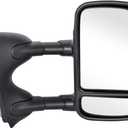 Partsflow Towing Manual Side View Mirror Passenger Right For 1999-2007 Ford F-250 Super Duty/F-350 Super Duty/F-450 Super Duty/F-550 Super Duty FO1321226