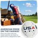 USA Golf Headcovers Set, Driver Head Covers Fairway Wood Headcover Hybrid Head Cover of Hand-Embroidery Techniques,Colors of American Flag, for Men Women Golf Enthusiast (1/3 Pack)