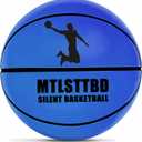 Silent Basketball-Size 7 (29.5") 2026 New Upgrade Dribble Dream Silent Basketball, Grooved Airless Foam Technology for Soundless for Quiet Dribbling and Indoor Training (Blue)
