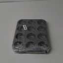 2 Packs Nonstick Round Muffin Baking Pan Tin, 12-Cup Muffin Tin, Cupcake Pans, Cheesecake Pans, Carbon Steel, Black