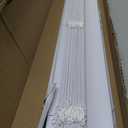38" White Cordless Light Filtering Window Blinds, Horizontal Vinyl Mini Blinds/Shades, 1" Slats, Easy Install