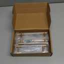 Amerdeco 10 Pack Champagne Bronze and Brushed Nickel Knurled Cabinet Pulls 5 Inch Hole Center to Hole Center Kitchen Cabinet Handles for Drawer Dresser, Cupboard and Wardrobe ZH0040