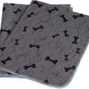 Washable Dog Pee Pads with Free Grooming Gloves,Non Slip Dog Mats with Great Urine Absorption,Reusable Puppy Pee Pads for Whelping,Potty,Training,Playpen (24x36 Inch (Pack of 2))