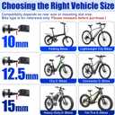 TOBWOLF 2PCS Bike Rear Pedals, Aluminium Bicycle Foot Peg, Non-Slip Ebike Foot Pegs for Passenger, Folding Rear Bicycle Footrest Pedals for E-Bike, Mountain Bike, Folding Bicycle
