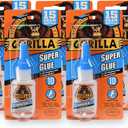 Gorilla Super Glue 15 Gram, Clear, (Pack of 5)