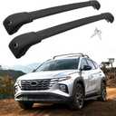 Lockable Roof Rack Cross Bars Compatible with 2022-2025 Hyundai Tucson (Only for Flush Side Rails), 200 lbs Load Capacity Aluminum Cargo Bars for Rooftop Cargo Carrier Luggage Bike