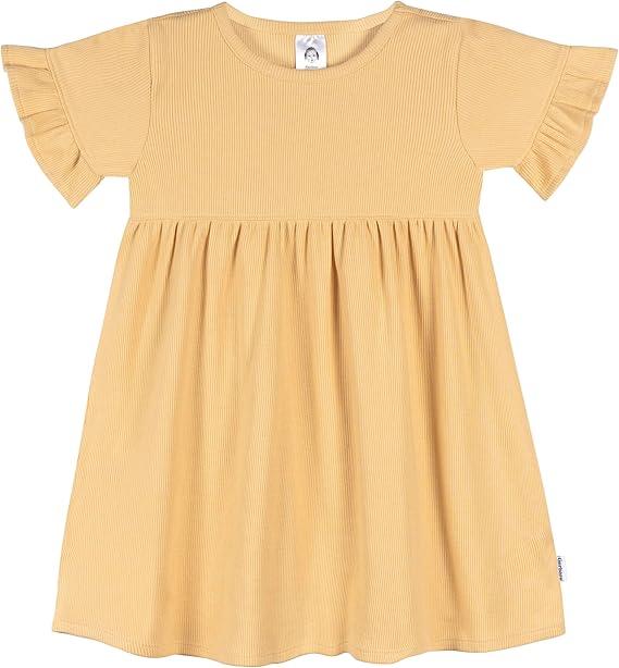 Gerber Girls' Toddler Short-Sleeve and Sleeveless Dress  (3T,)