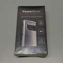 PowerBear Portable Radio | AM/FM, 2AA Battery Operated with Long Range Reception for Indoor, Outdoor & Emergency Use | Radio with Speaker & Headphone Jack (Silver)