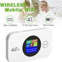 4G LTE Mobile Router, 300Mbps High Speed Portable Hotspot Devices with SIM Card Slot and 3000mAh Battery Plug and Play Setup for Travel Camping Outdoor Business