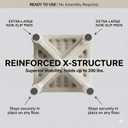 Kids Step Stool for Toddlers - Dual Height Potty Training Stool for Bathroom Sink & Kitchen, Non-Slip 2 Step Stool, Holds up to 200lbs, Sturdy Safety Helper for Kids (Gray White)