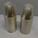 Goodluck 9 oz 100 PCS Gold Glitter Plastic Cups, Disposable Glitter Cups, Elegant Plastic Cocktail Glasses, Fancy Party Cups for Wedding, Birthday, Holiday