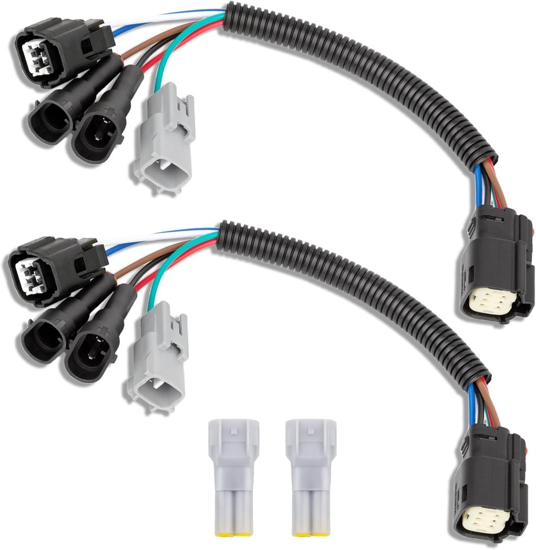 Update LED Headlight Conversion Pigtail Connector Wiring Harness for Toyota Tacoma 2016 2017 2018 2019 2020 Upgrade LED Headlamp Adapters Left and Right