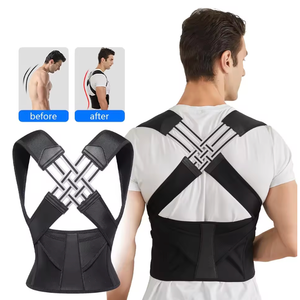 Posture Corrector  For Women And Men, Adjustable Shoulder Straightener, Full Back Support, Size L
