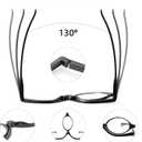 JM 2 Pairs Makeup Reading Glasses Magnifying Flip Down Cosmetic Readers for Women with Spring Hinge +5.0