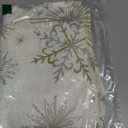 Artoid Mode Beige Snowflake Let It Snow Winter Table Runner, Seasonal Christmas Kitchen Dining Table Decoration for Home Party Decor 13x60 Inch