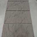 KASARO 3D Faux Stone Wall Panels, 4 PCS PU Wainscoting Panel for Interior Wall Decor, Cement Texture Thicker Accent for Home, Office, 43.3  23.6 inch, Black