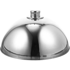 Stainless Steel Food Cover Dome - 12.5 Inch Silver Bead Lid for Home, Restaurant, Hotel - Dust and Fly Protection, Keeps Food Warm, Ideal for Parties and Events (32*32*18cm)