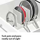 OXO Good Grips Adjustable Cookware Organizer, Pot and Pan Organizer