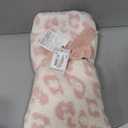 Barefoot Dreams CozyChic in The Wild Baby Blanket, Dusty Rose/Cream (1 Count (Pack of 1))