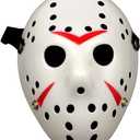 Halloween Costume Horror Mask Cosplay Costume Mask Party Masquerade Props Mask (White)