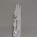 White Tension Curtain Rod for Windows 28 to 48 inch, Adjustable Expandable Pressure Spring Curtain Rod No Drilling, 7/8" Curtain Rod for Bedroom Doorway Closet Door