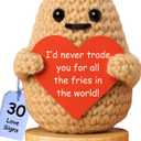 Gift for Husband, Boyfriend | Tiny Potato with 30 Cute & Romantic Signs | Funny Couples Anniversary Present for Men | Valentine Present Idea for Husband Boyfriend | Valentines Day Gifts for Him