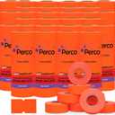 Perco 1 Line Red Labels - Case of 30 Sleeves, 240,000 Blank Pricing Labels for Perco Lite, X, Plus and Pro 1 Line Price and Date Guns
