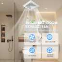 Bathroom Exhaust Fan 110 CFM 1.0 Sones Quiet Operation, Ceiling Mount Ventilation Fan Large Air-flow Capacity, Energy-Saving Ceiling Exhaust Fan, 4" Duct for Shower Bathroom Office Home