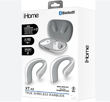 Bytech iHome XT-42 True Wireless Bluetooth In-Ear Earbuds HMAUBE238