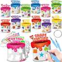2 x Cinrobiye Water Coloring Busy Book for Toddlers – Reusable Magic Water Painting Cards, Mess Free Learning Flash Cards, Preschool Tracing & Sensory Activity for Travel