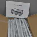 iSPECLE Deep Freezer Organizer Bins for 10 to 20 Cu.Ft, 4 Pack Stackable & Hanging Baskets, Expandable Metal Wire Storage System, Fits 17.5"-22.6" Width, Chest Freezer Only, White