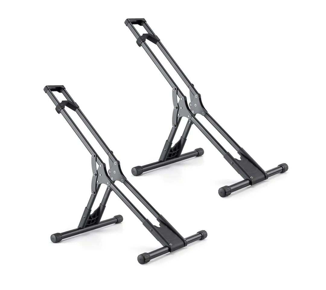 Bike Floor Stand Rack- Indoor Bike Stand for Garage/Home - Bike Storage Bicycle Parking Rack Fit 20”-29” Mountain Road Bikes (2 Bike Rack)