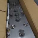 ROVATE 6-in-1 LED Rainfall Waterfall Shower Panel Tower System with 2-Mode Powerful Body Jets, Multi-function Stainless Steel Shower Tower Rain Massage System with Handheld and Tub Spout,(Brushed)