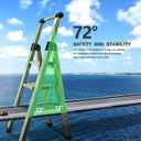 3 Step Ladder,Folding Step Stool with Aluminum Wide Pedal& Convenient Handgrip,330lbs Capacity Steel Ladder for Household and Office(Gold)