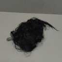 KooKaStyle Invisible Wire Hair Extensions with Transparent Headband Adjustable Size 4 Secure Clips Long Wavy Secret Wire Hairpiece for Women (16 Inch, Black/1B#)