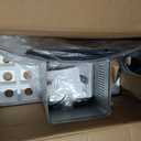 36 Inch Wall Mount Range Hood 700 CFM Ducted Vent Hood, Tempered Glass & Stainless Steel Filters - Gesture Sensing & Touch Control, 3-Speed, 2 LED Lights (Black Panel)