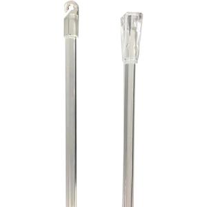 24 Inches Long Clear Blind Tilt Wand Replacement with Hook and Grip (3 Piece Pack)
