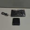 Samsers Foldable Bluetooth Keyboard with Touchpad - Portable Wireless Keyboard with Holder, Rechargeable Full Size Ultra Slim Pocket Folding Keyboards for Android Windows iOS Tablet & Laptop - Black (BT x1)