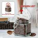 3 x 2-Pack Airtight Food Storage Container Lids, Easy-Open Universal Fit Replacement Covers for Seniors & People with Arthritis, Suitable for DIY Production of Ceramic and Glass Sealed Cans