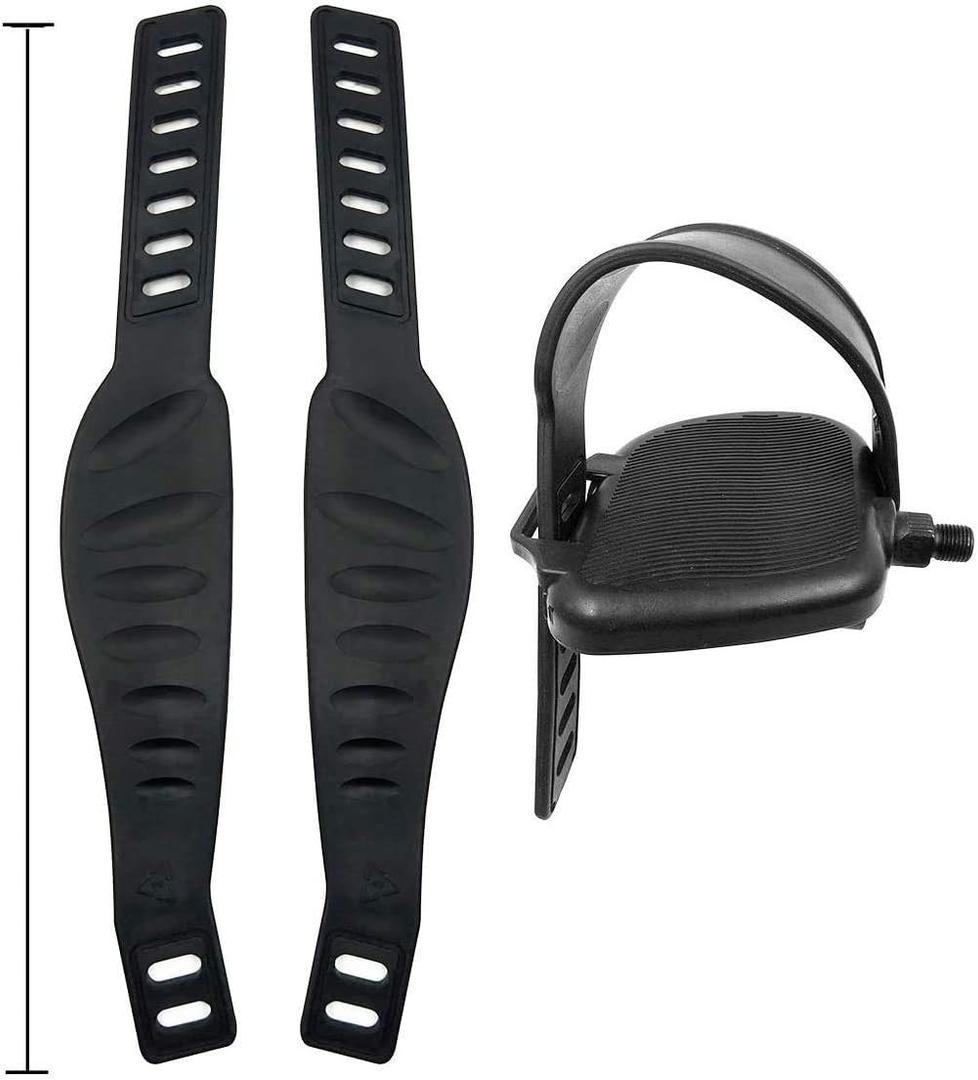A Pair Exercise Bike Pedal Straps and Widened Straps for Exercise Bike Bicycle Cycle Home or Gym