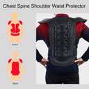 Webetop Adults Dirt Bike Body Chest Spine Protector Armor Vest for Skiing, Large